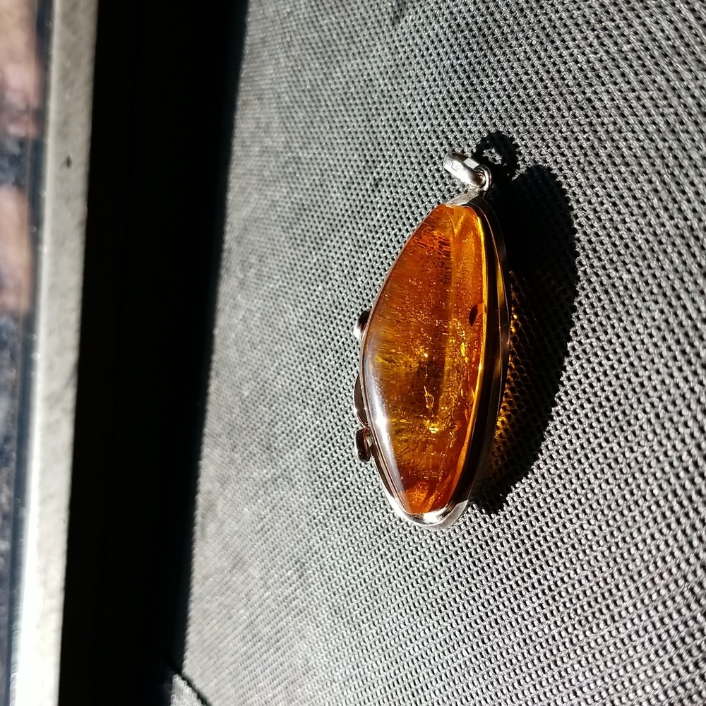 Large Authentic Amber Pendant - image 8
